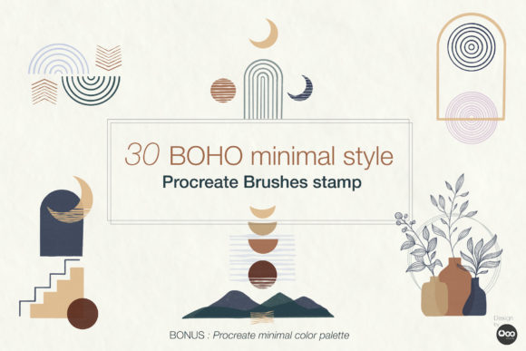 Boho Minimal Procreate Brushes: Streamlining Your Digital Design Workflow