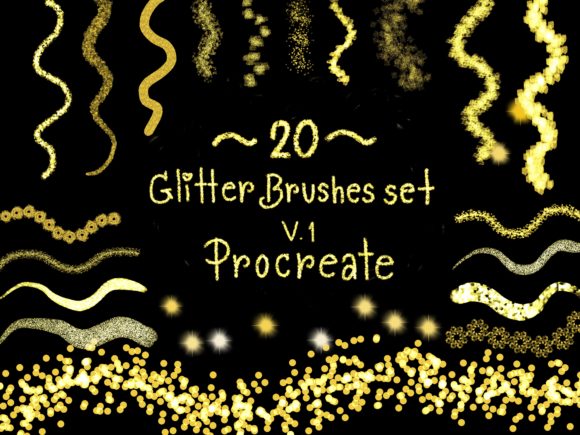 Evaluating the Procreate 20 Glitter Brushes Set for Digital Illustration