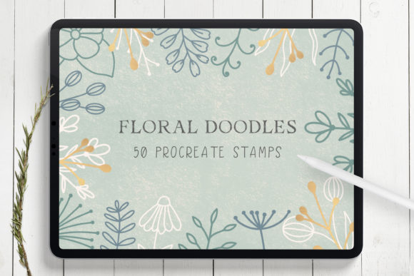 Mastering Digital Botanicals with Floral Doodles Procreate Stamp Brushes