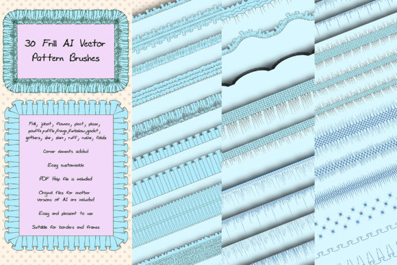 Mastering Sewing Vector AI Frill Pattern Brushes for Modern Digital Design