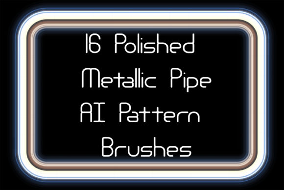 Polished Metal Pipe Illustrator Brushes