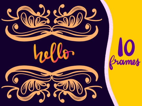Procreate Brushes: 10 Vintage Frames