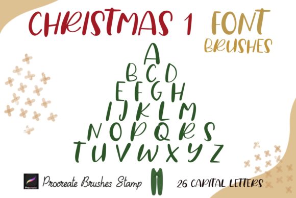 Procreate Brushes Stamp Christmas 1 Font: Elevating Holiday Design with Digital Stamps