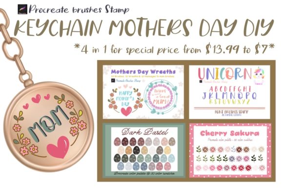 Procreate Brushes Stamp Keychain Mothers: Streamlining Your DIY Gift Workflow