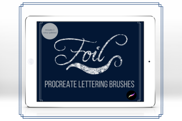 Procreate Foil Lettering Brushes Swatch: Elevating Digital Calligraphy with Metallic Textures