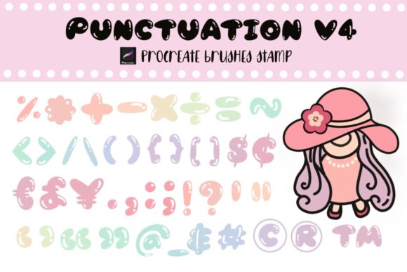 Procreate Punctuation Stamp Brushes V4