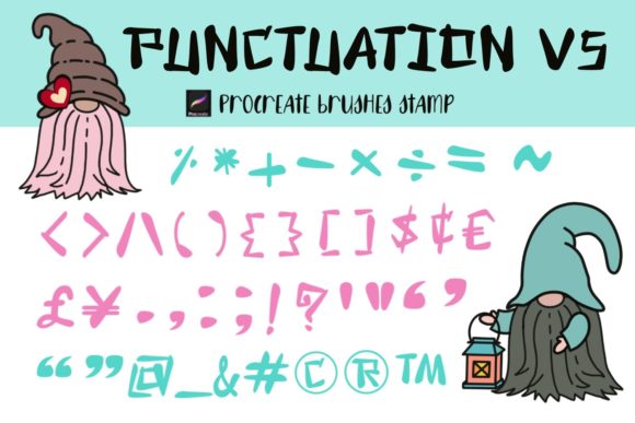 Strategic Design Efficiency with Procreate Brushes Stamp Punctuation V5