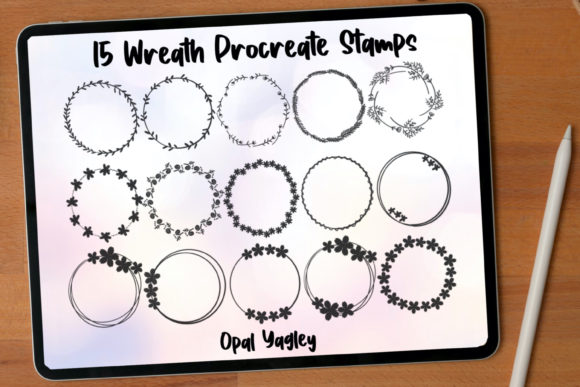 Streamlining Botanical Design: The Strategic Value of Wreath Procreate Brushes - Flower Stamps
